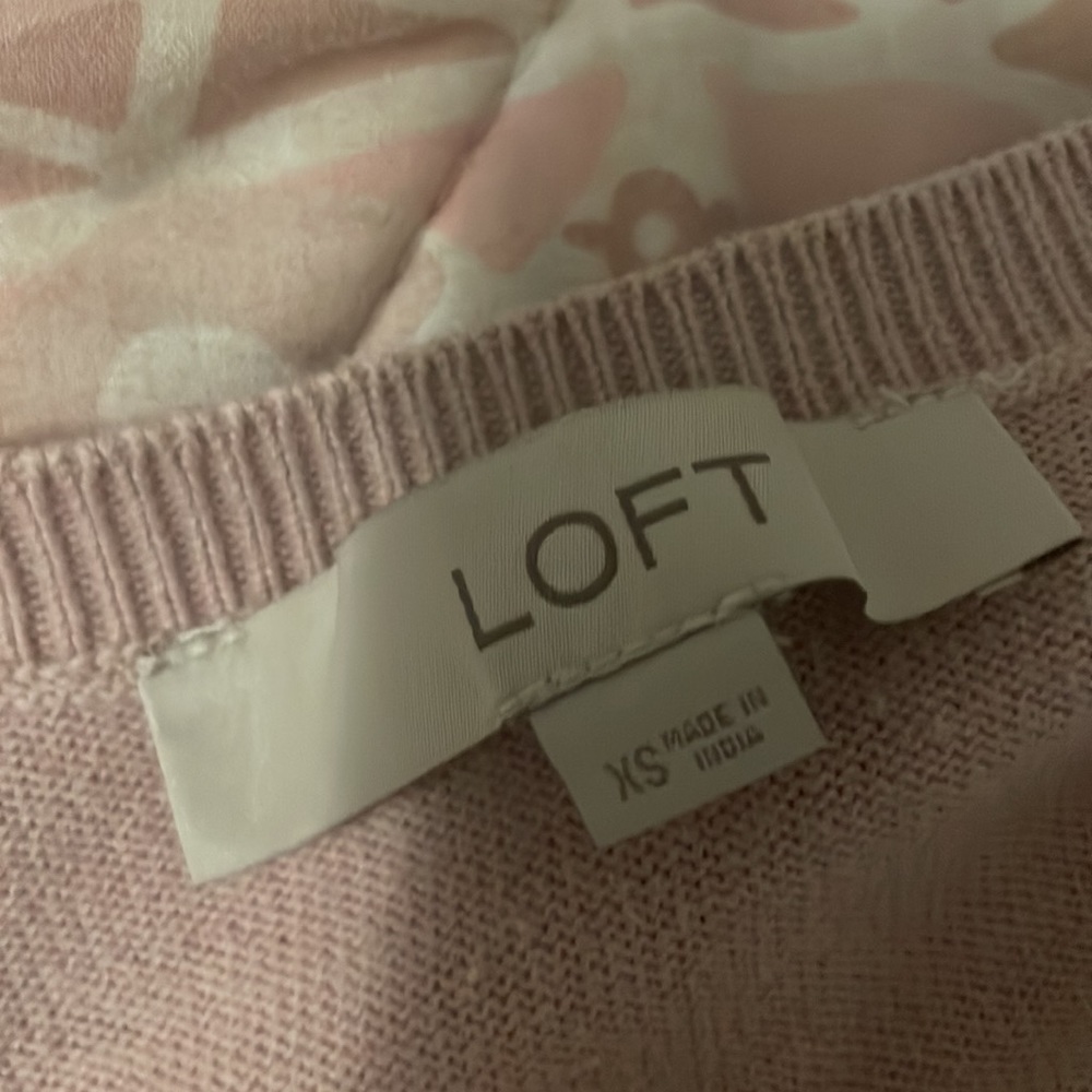 Embroidered Pink Crewneck Sweater - Picture 3 of 3